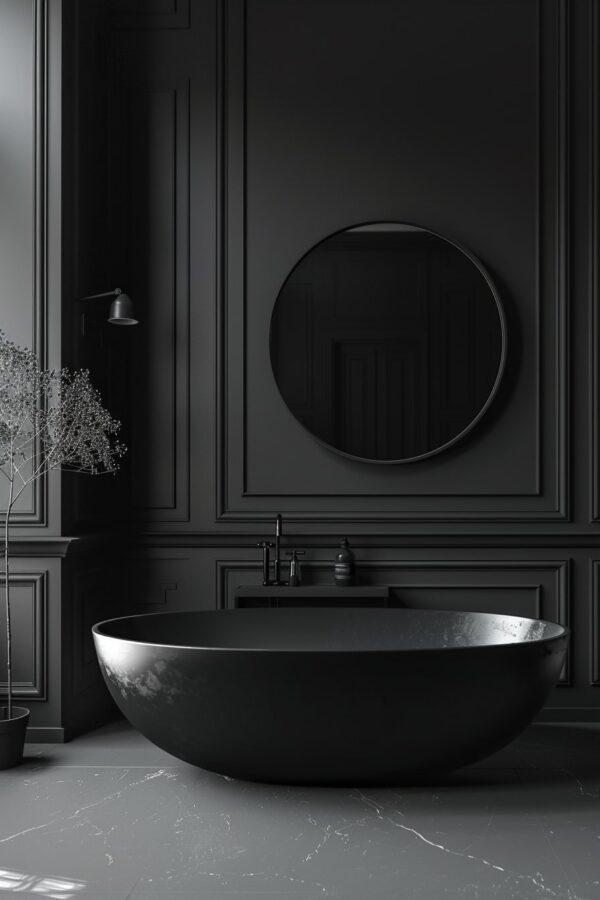 14 Unique Black Bathroom Interior Ideas You Will Love! - My Decor Inspo