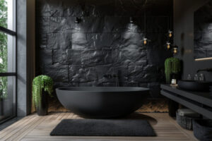 14 Unique Black Bathroom Interior Ideas You Will Love! - My Decor Inspo