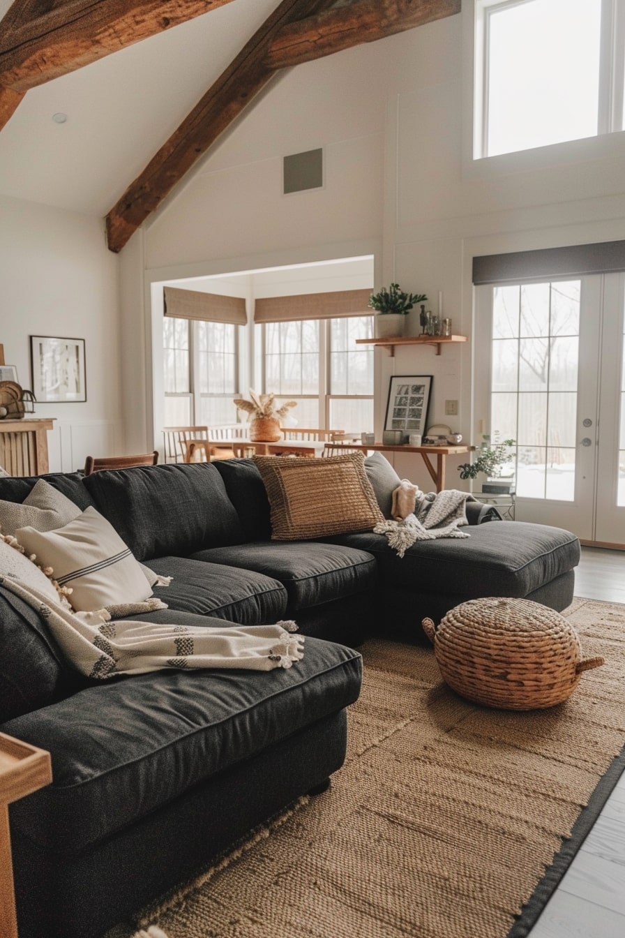 18 Black And Neutral Living Room Ideas You Will Love! - My Decor Inspo