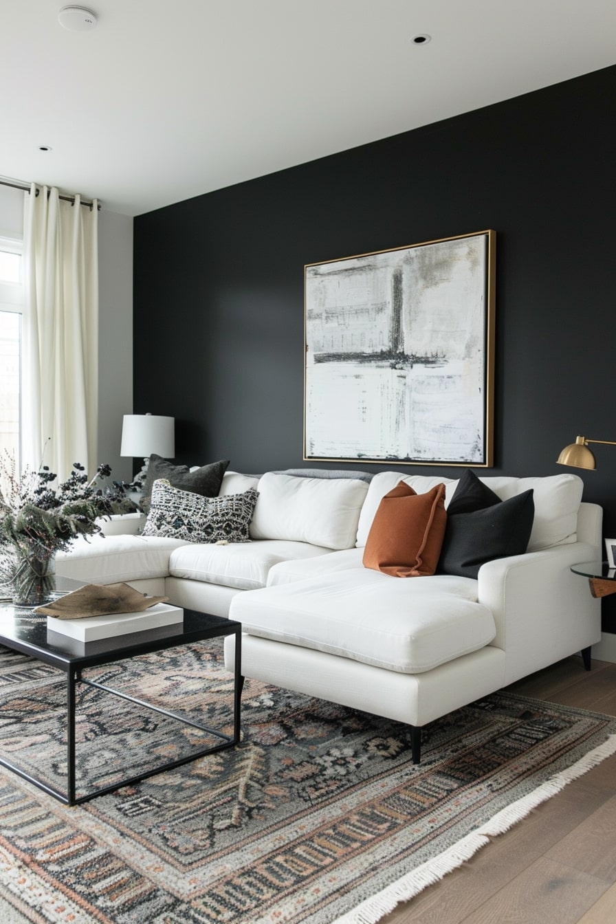 18 Black And Neutral Living Room Ideas You Will Love! - My Decor Inspo