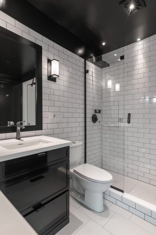 16 Black & White Bathroom Interior Designs For Your Inspiration! - My ...