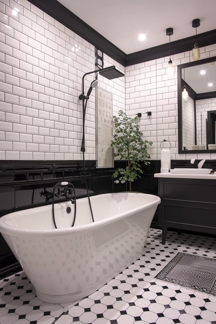16 Black & White Bathroom Interior Designs For Your Inspiration! - My ...