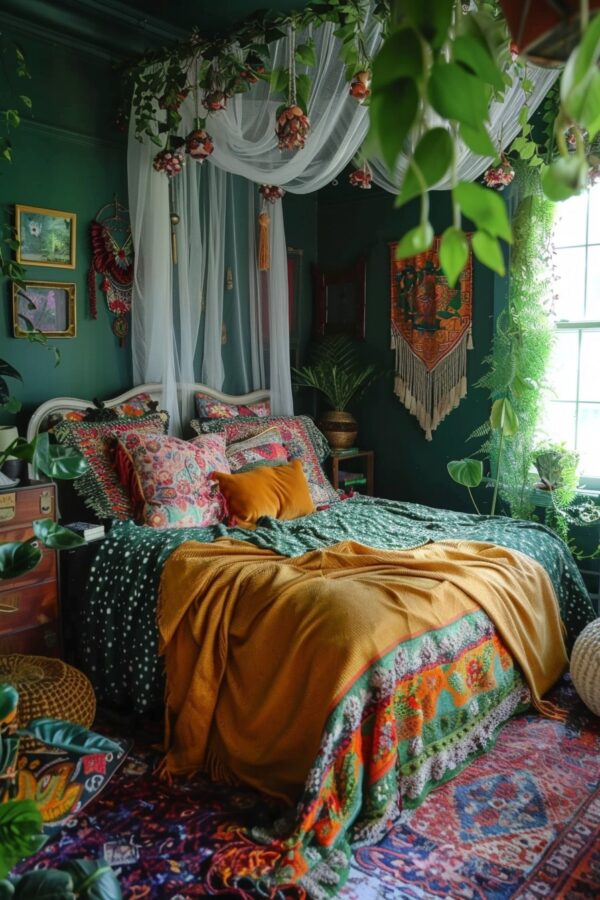20 Enchanting Dark Green Bedroom Designs to Inspire You! - My Decor Inspo