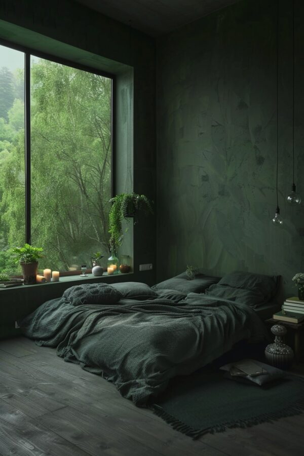20 Enchanting Dark Green Bedroom Designs to Inspire You! - My Decor Inspo