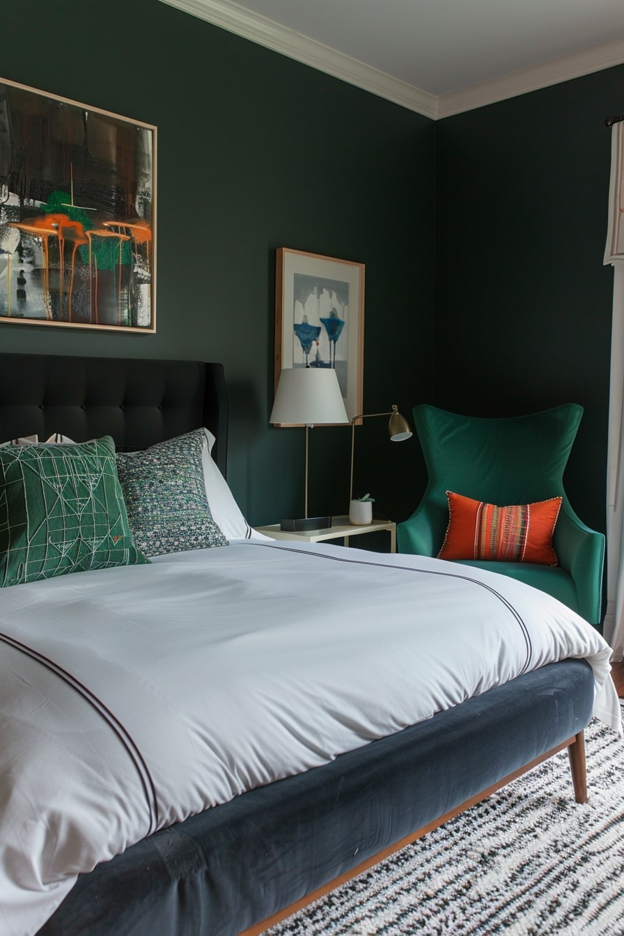 20 Enchanting Dark Green Bedroom Designs to Inspire You! - My Decor Inspo