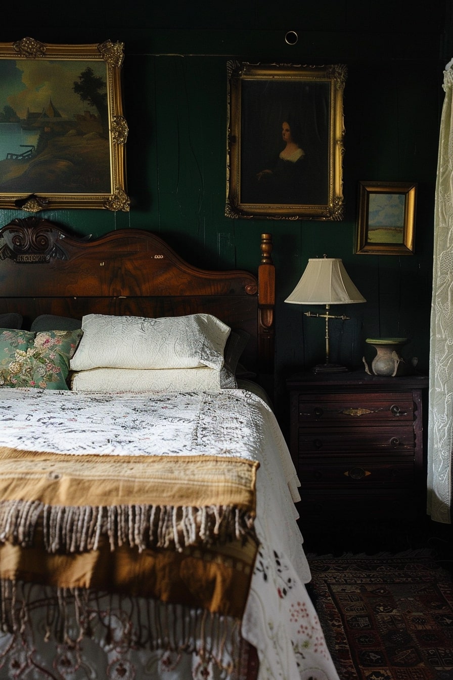 20 Enchanting Dark Green Bedroom Designs to Inspire You! - My Decor Inspo