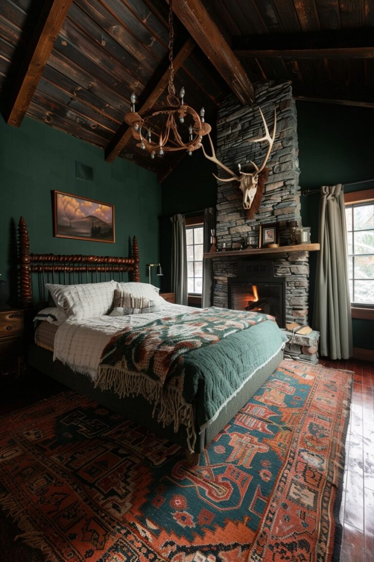 20 Enchanting Dark Green Bedroom Designs to Inspire You! - My Decor Inspo