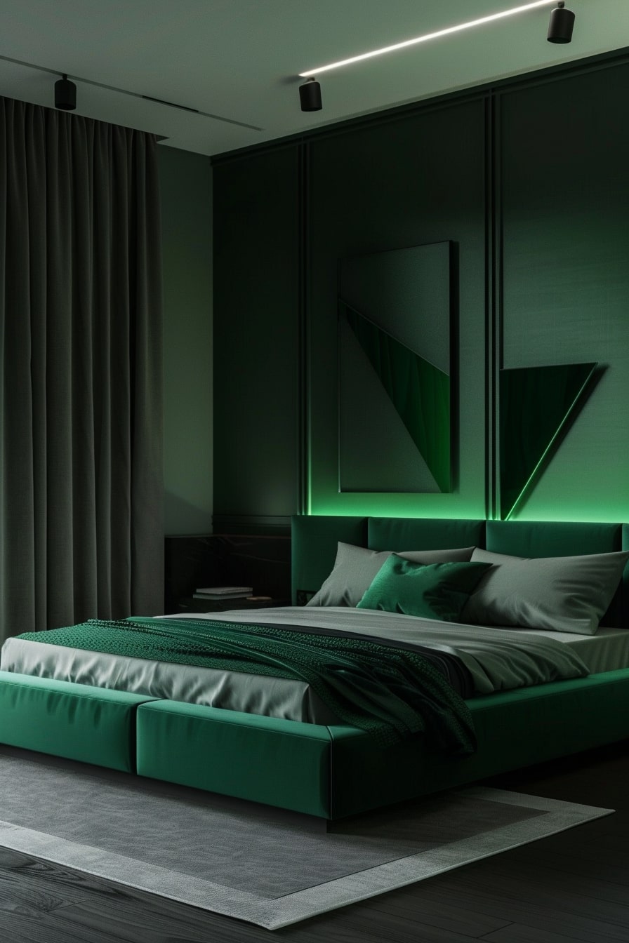 20 Enchanting Dark Green Bedroom Designs to Inspire You! - My Decor Inspo