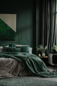 20 Enchanting Dark Green Bedroom Designs to Inspire You! - My Decor Inspo