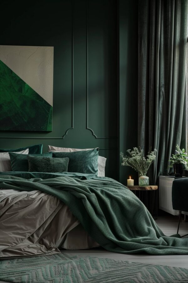 20 Enchanting Dark Green Bedroom Designs to Inspire You! - My Decor Inspo