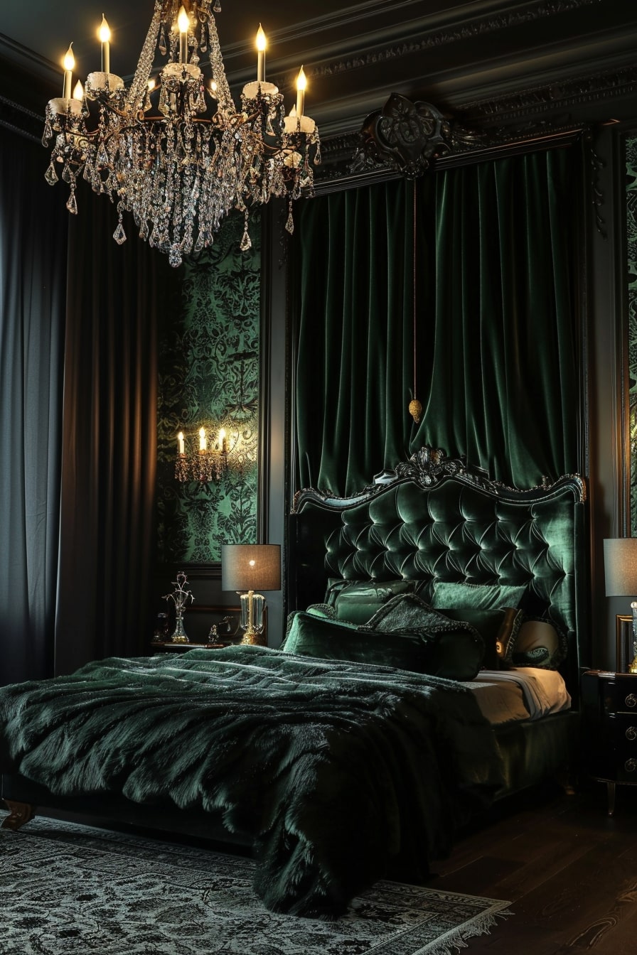 20 Enchanting Dark Green Bedroom Designs to Inspire You! My Decor Inspo