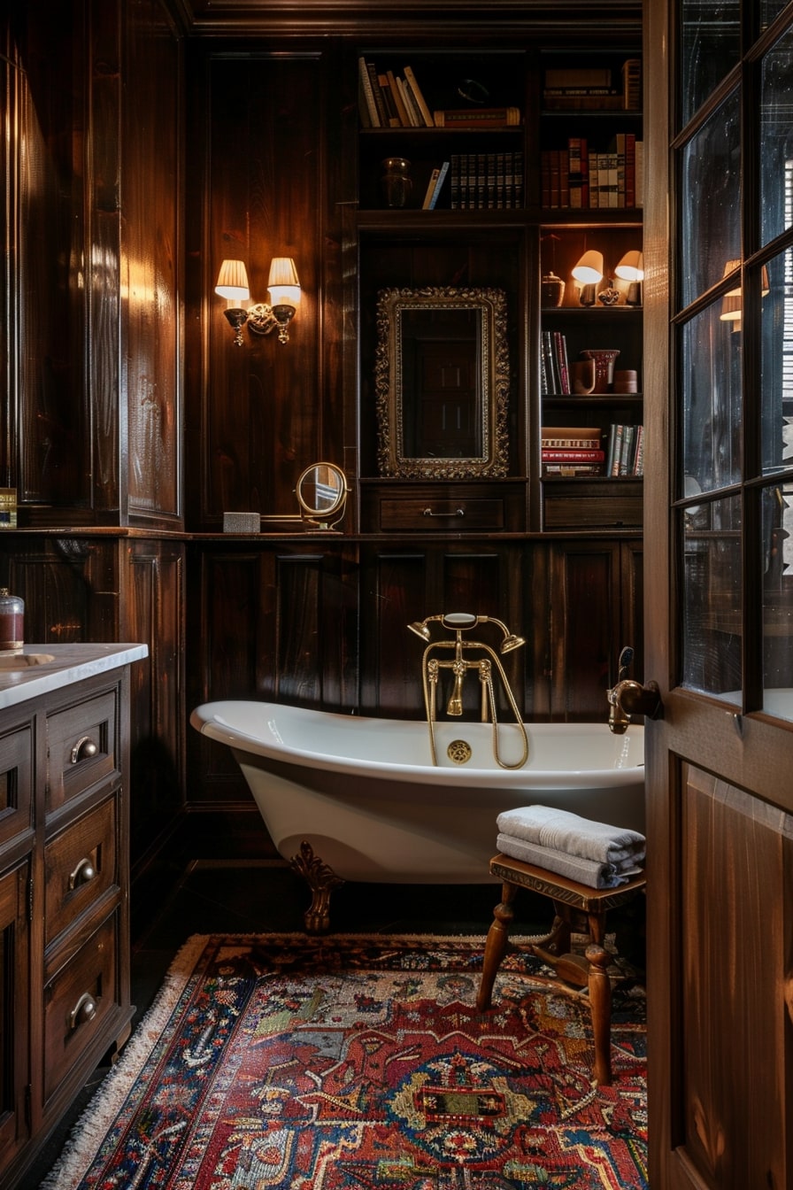 17 Dark Academia Bathroom Designs For Your Inspirations! - My Decor Inspo