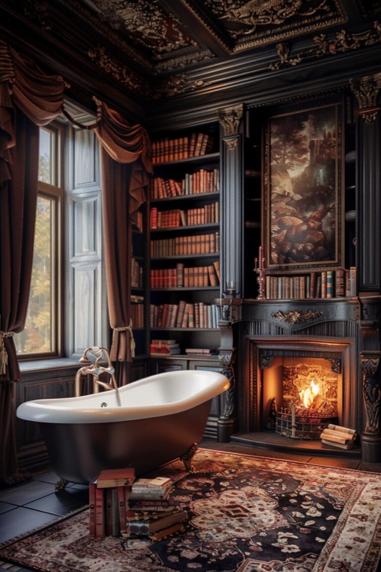 17 Dark Academia Bathroom Designs For Your Inspirations! - My Decor Inspo