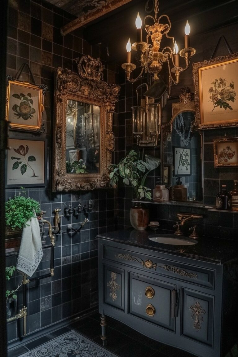 17 Dark Academia Bathroom Designs For Your Inspirations! - My Decor Inspo