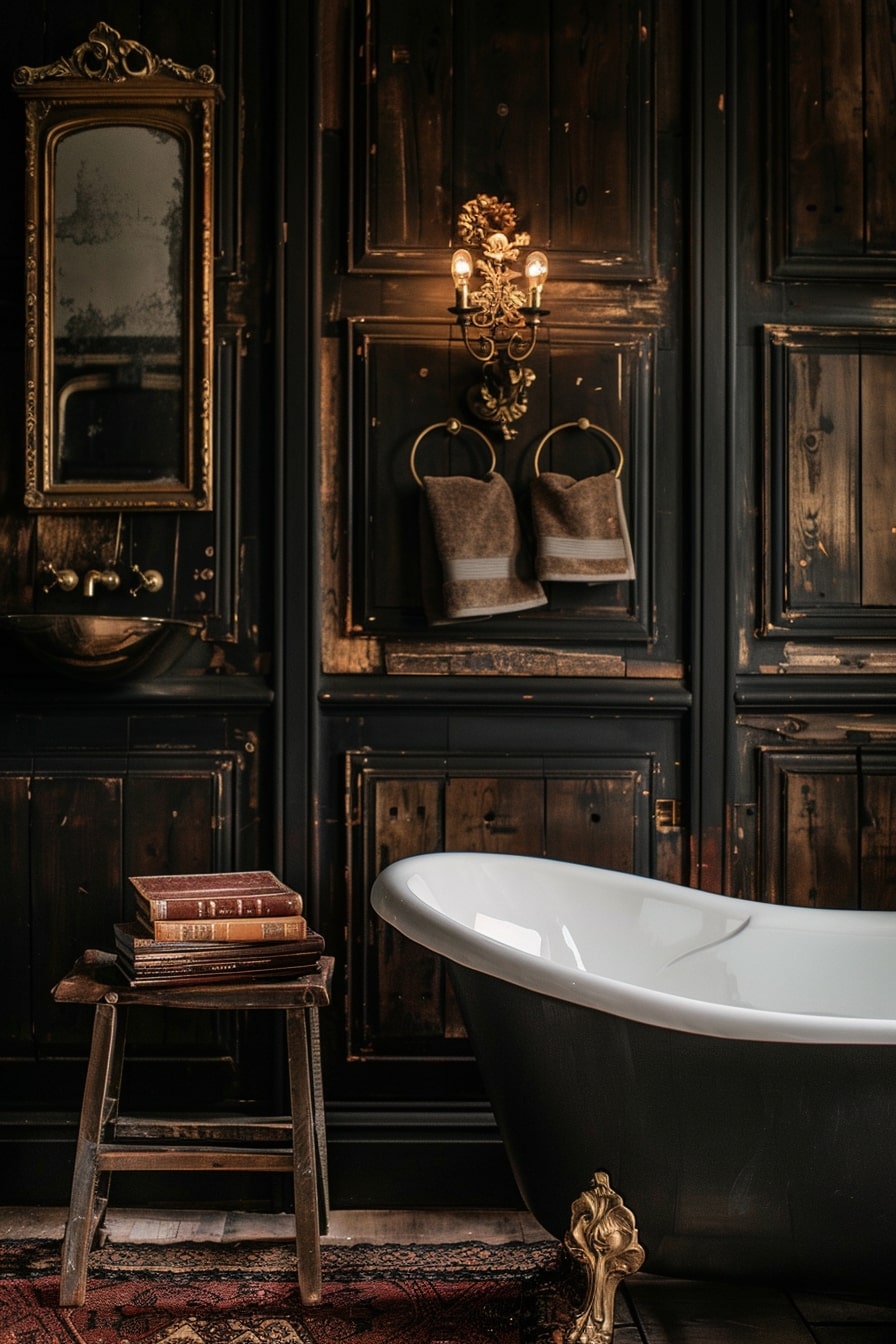 17 Dark Academia Bathroom Designs For Your Inspirations! - My Decor Inspo
