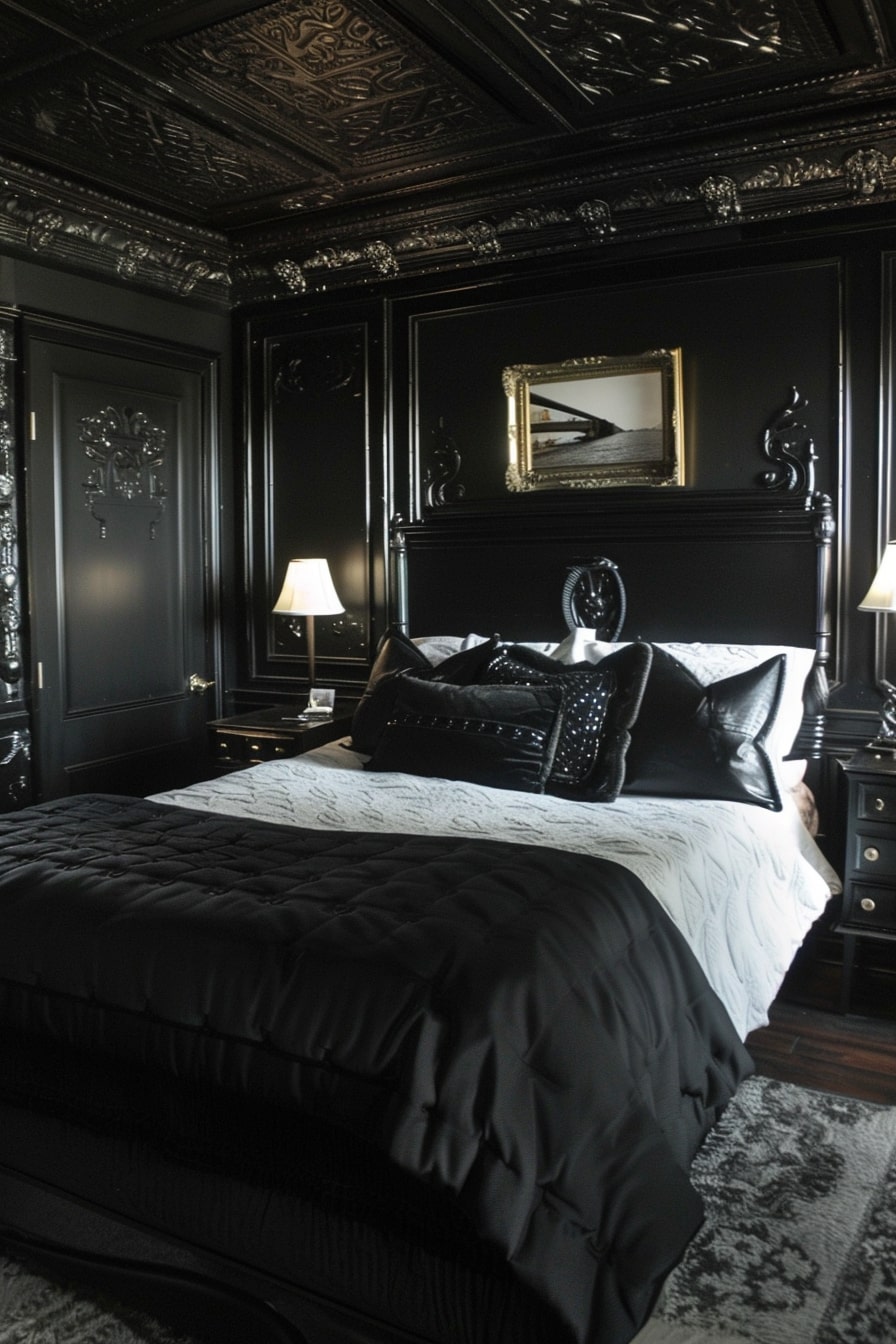 18 Black Bedroom Interior Ideas That Are Really Unique! - My Decor Inspo