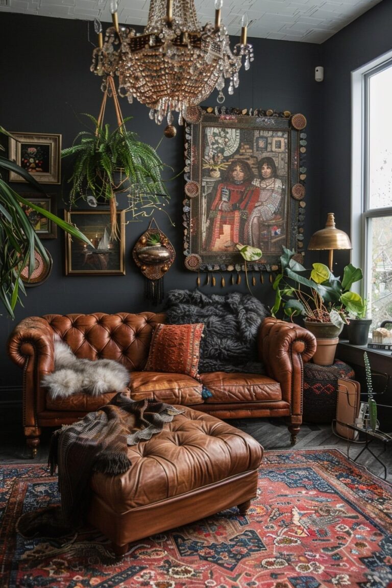 16 Dark Boho Living Room Interior Designs You Will Fall In Love With ...