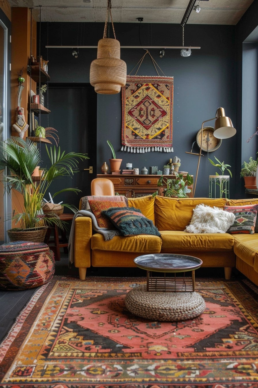 16 Dark Boho Living Room Interior Designs You Will Fall In Love With ...