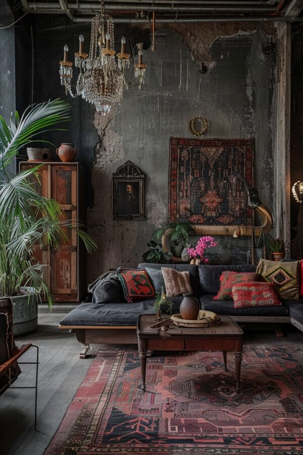 16 Dark Boho Living Room Interior Designs You Will Fall In Love With ...
