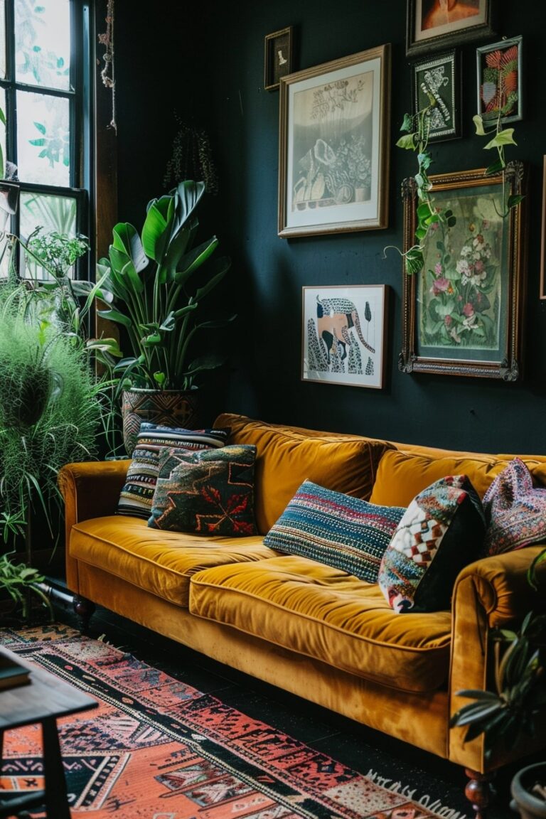16 Dark Boho Living Room Interior Designs You Will Fall In Love With ...