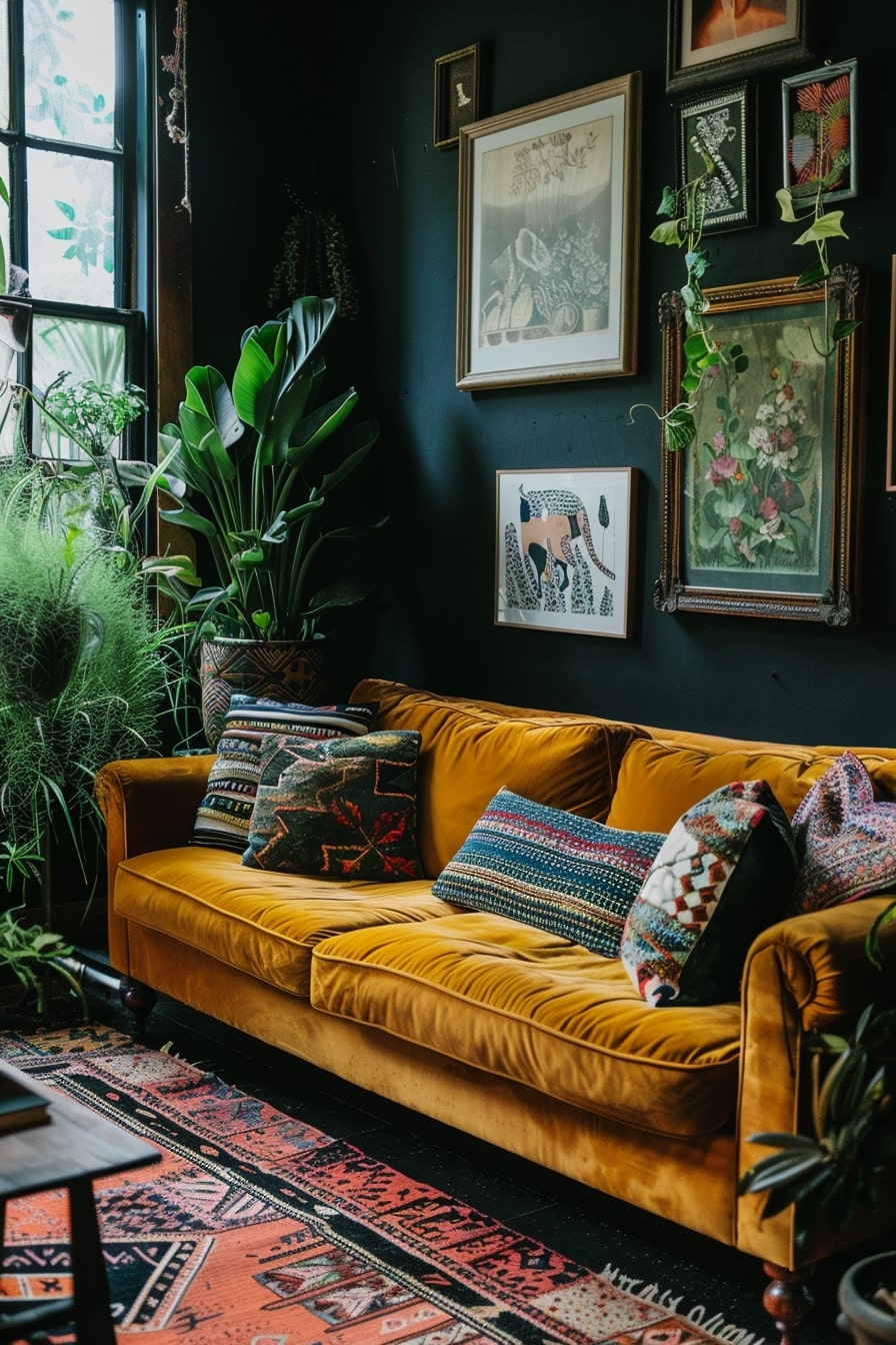 16 Dark Boho Living Room Interior Designs You Will Fall In Love With ...