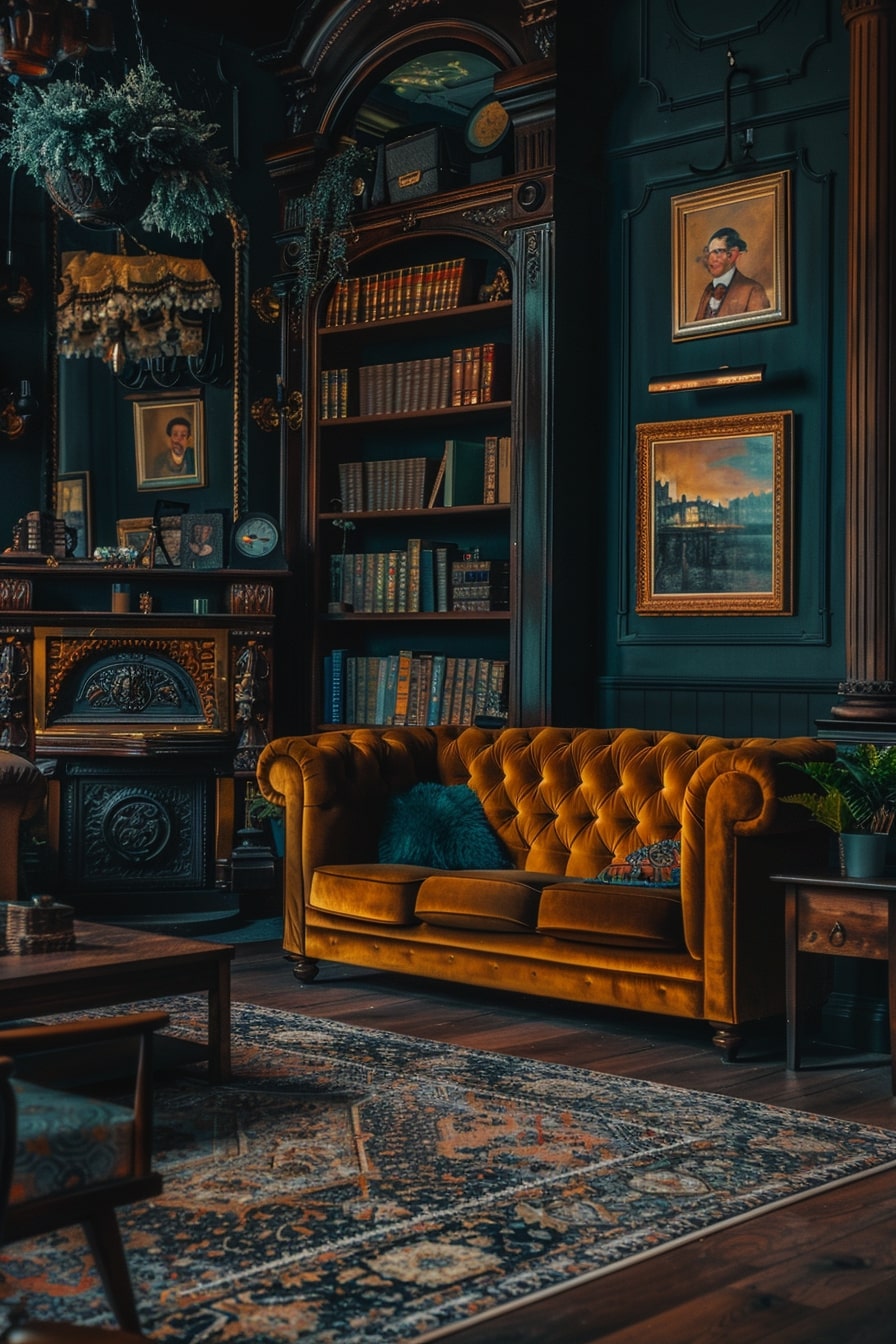 20 Dark Academia Living Room Interior Designs To Fuel Your Dreams! My