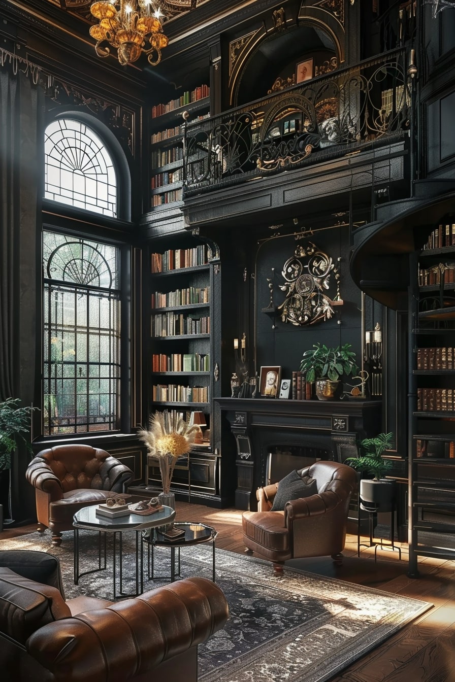 20 Dark Academia Living Room Interior Designs To Fuel Your Dreams! - My ...
