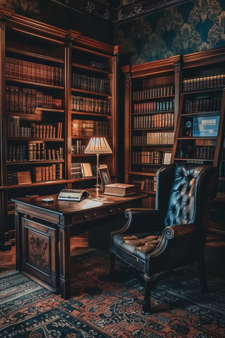 12 Dark Academia Themed Office Designs To Fuel Your Dreams! - My Decor ...