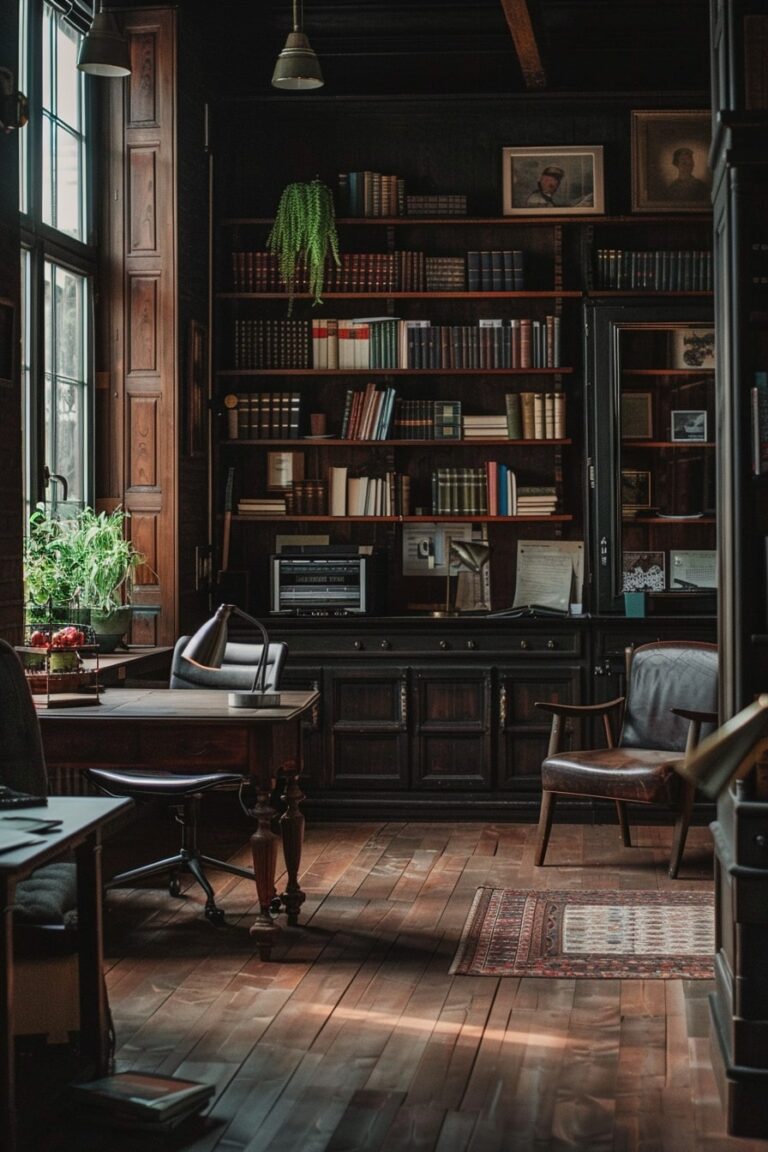 12 Dark Academia Themed Office Designs To Fuel Your Dreams! - My Decor ...