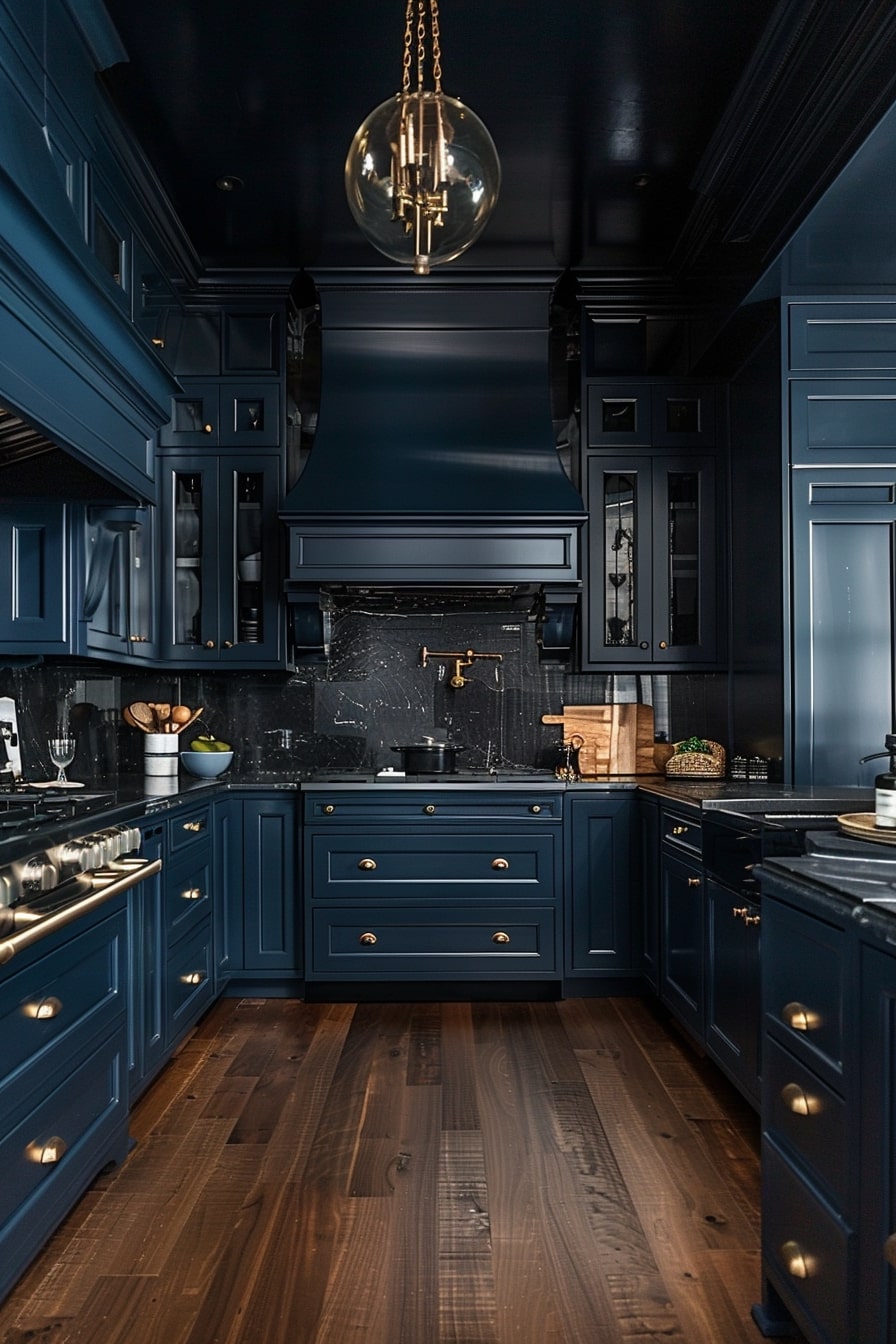 12 Dark Blue Kitchen Interior Designs For Your Inspiration! - My Decor ...