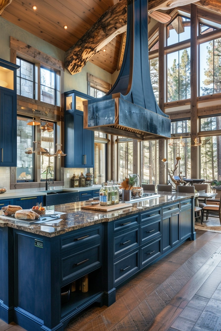 12 Dark Blue Kitchen Interior Designs For Your Inspiration! - My Decor ...