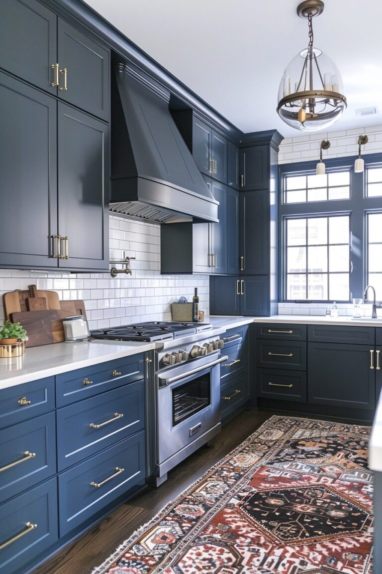 12 Dark Blue Kitchen Interior Designs For Your Inspiration! - My Decor ...