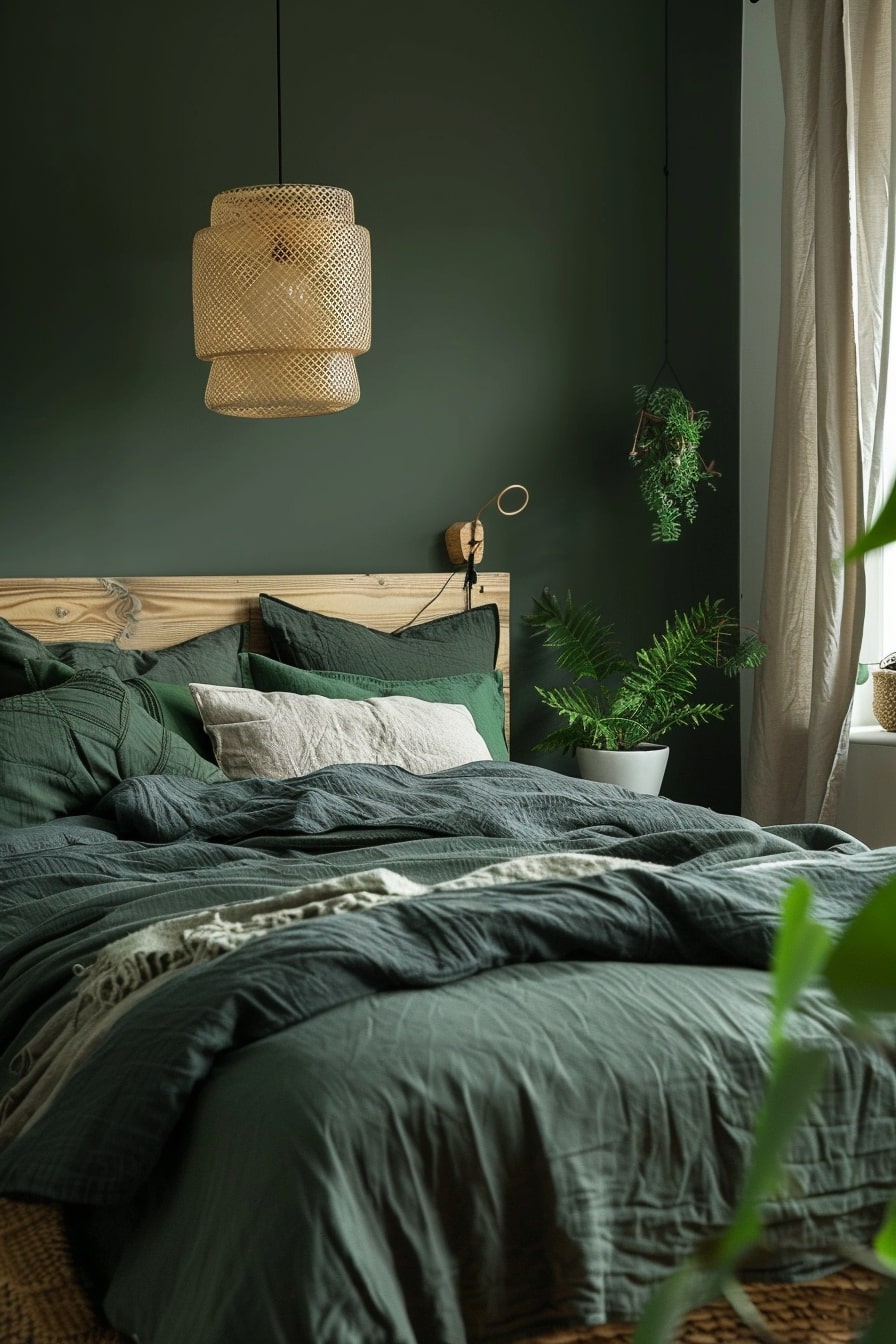 10 Green And Grey Bedroom Interior Designs For Your Inspiration! - My ...