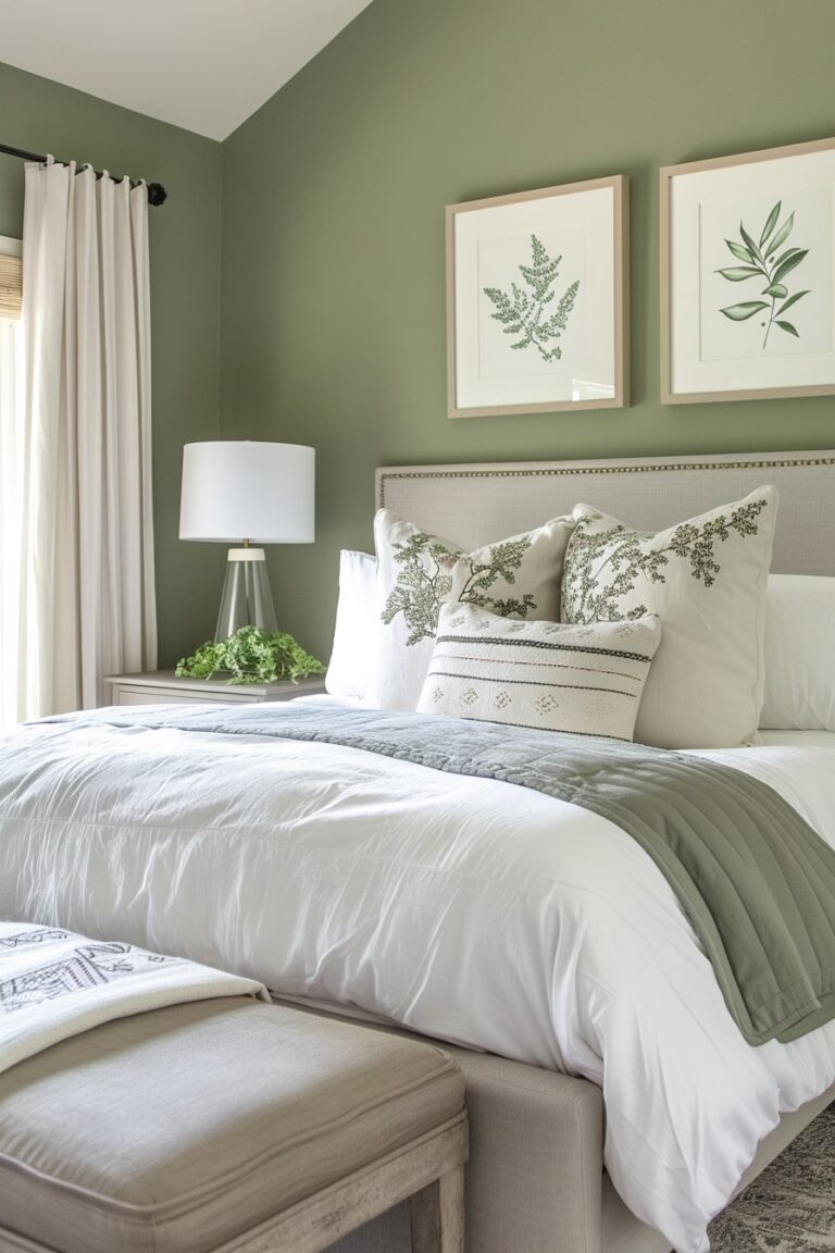 10 Green And Grey Bedroom Interior Designs For Your Inspiration! My