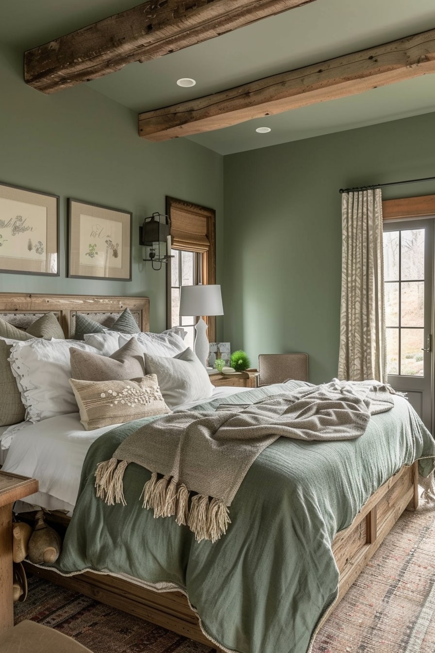 10 Green And Grey Bedroom Interior Designs For Your Inspiration! - My ...