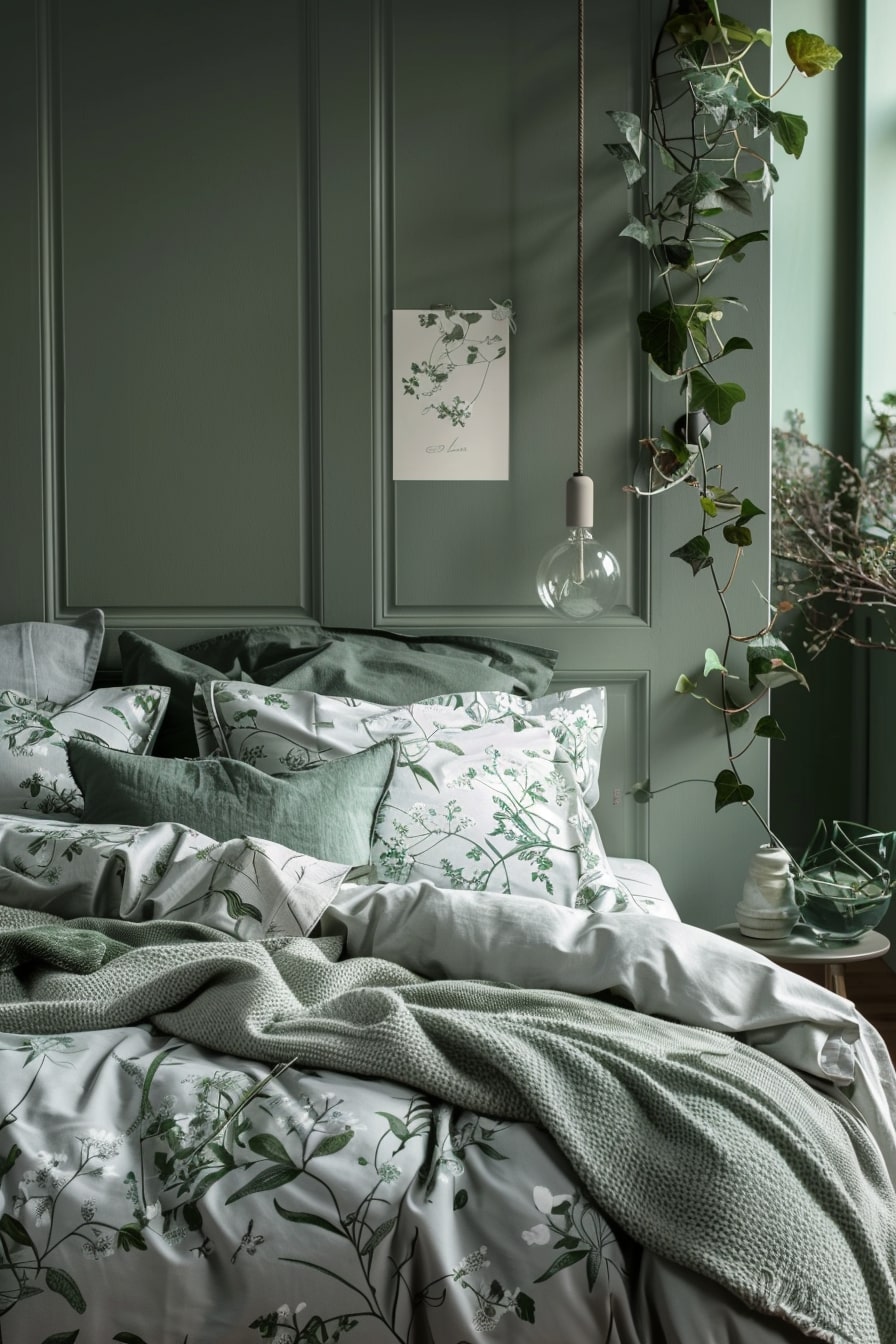 10 Green And Grey Bedroom Interior Designs For Your Inspiration! My