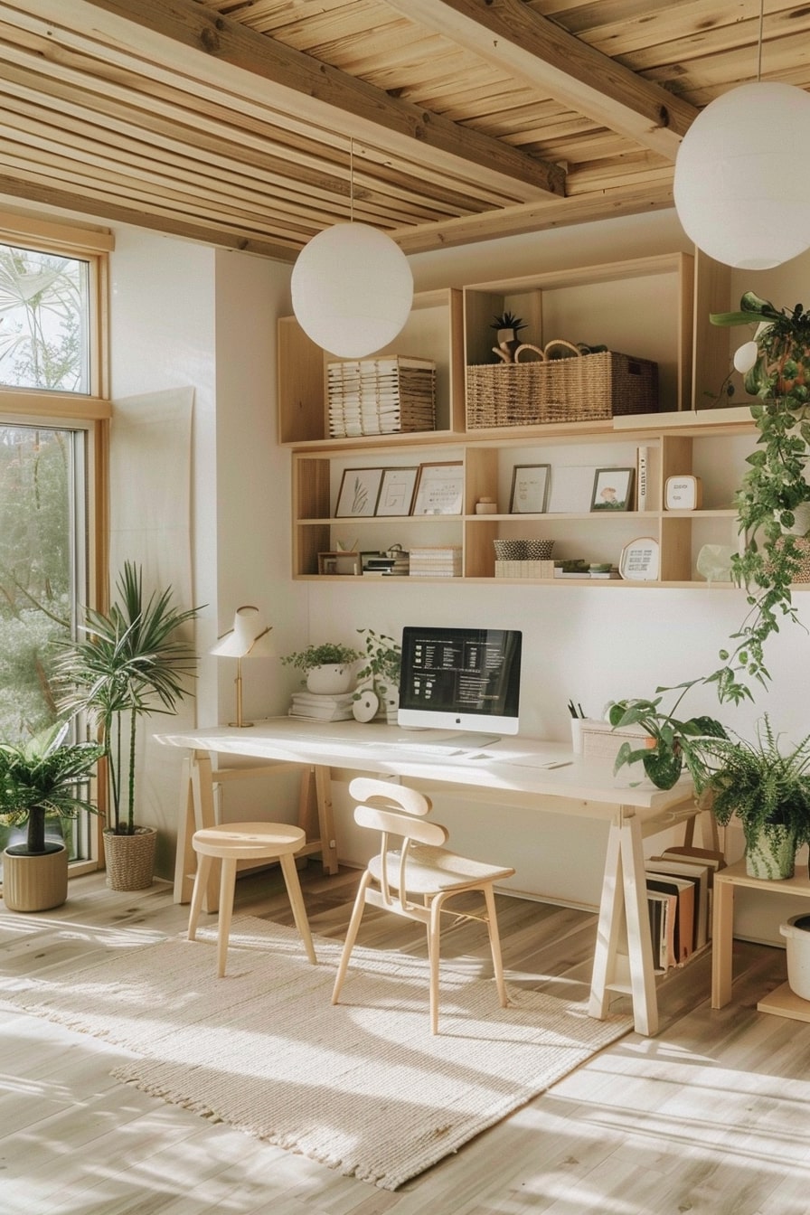 15 Japandi Home Office Design Ideas For A Productive Day! - My Decor Inspo