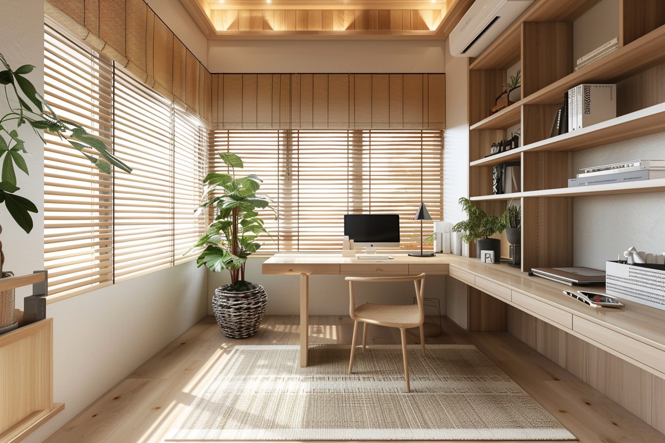 15 Japandi Home Office Design Ideas For A Productive Day! - My Decor Inspo