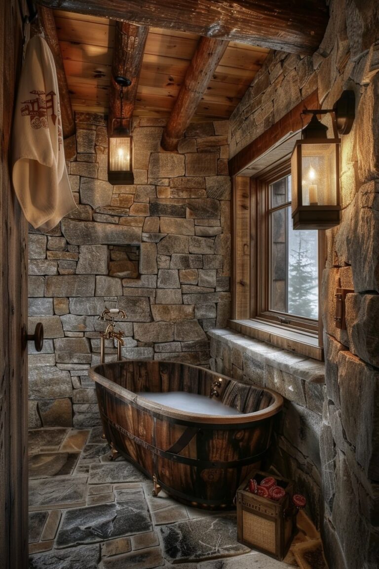 15 Rustic Bathroom Interior Designs You Will Fall In Love With! - My ...