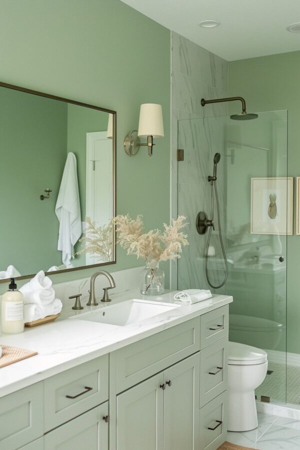 12 Sage Green Bathroom Designs You Have To See! - My Decor Inspo