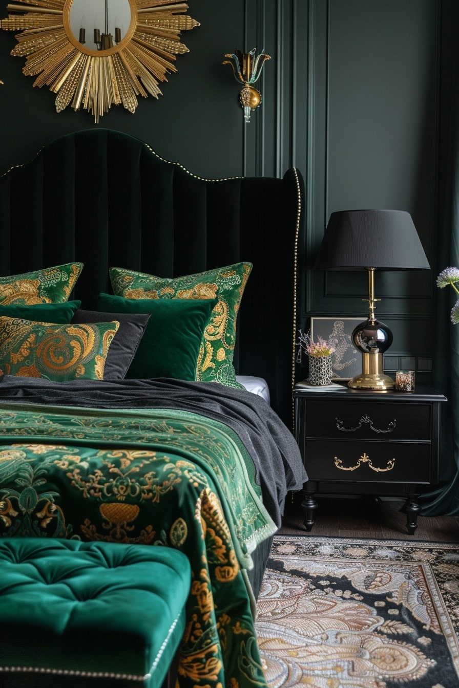 12 Black and Green Bedrooms for a Modern Look! - My Decor Inspo