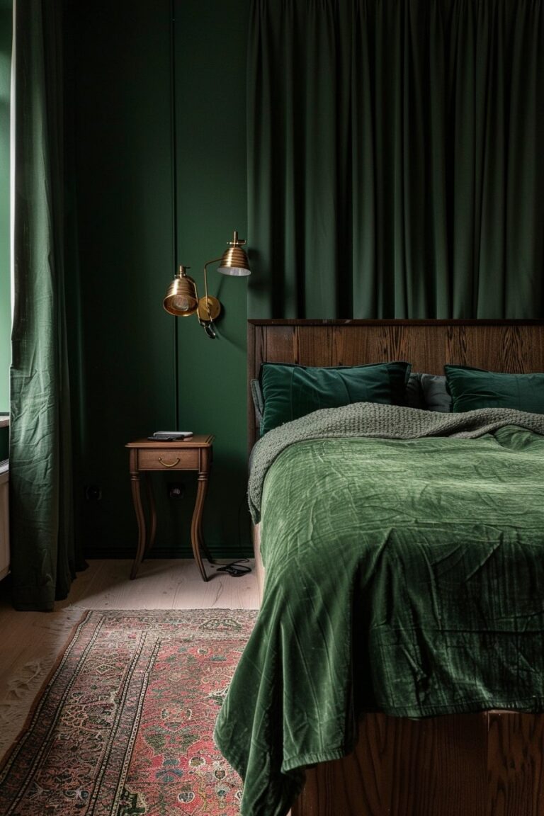 14 Moody Green Bedroom Ideas for a Serene Retreat! - My Decor Inspo