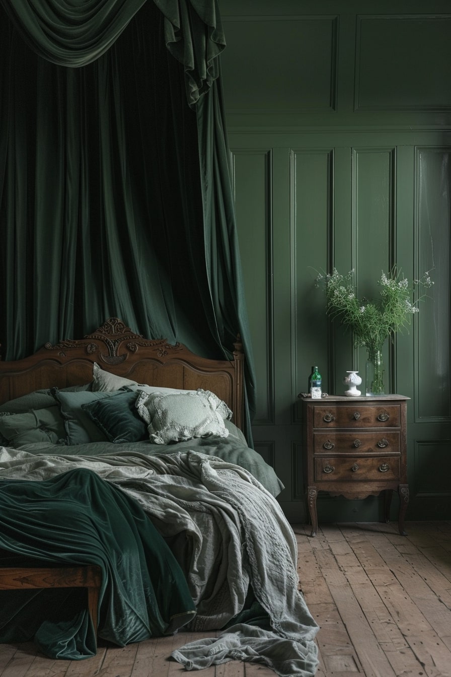 14 Moody Green Bedroom Ideas for a Serene Retreat! - My Decor Inspo