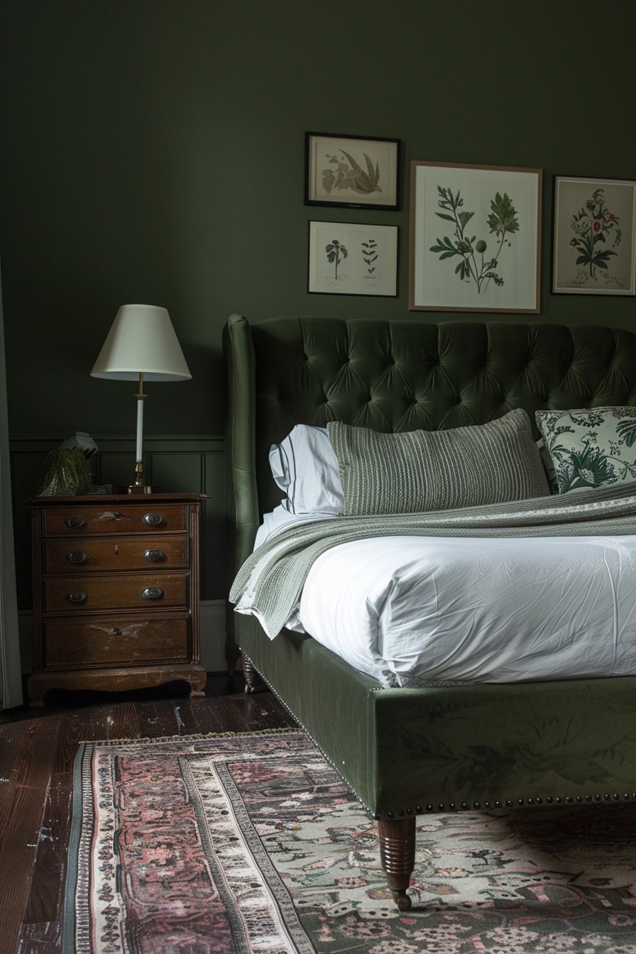 14 Moody Green Bedroom Ideas for a Serene Retreat! - My Decor Inspo