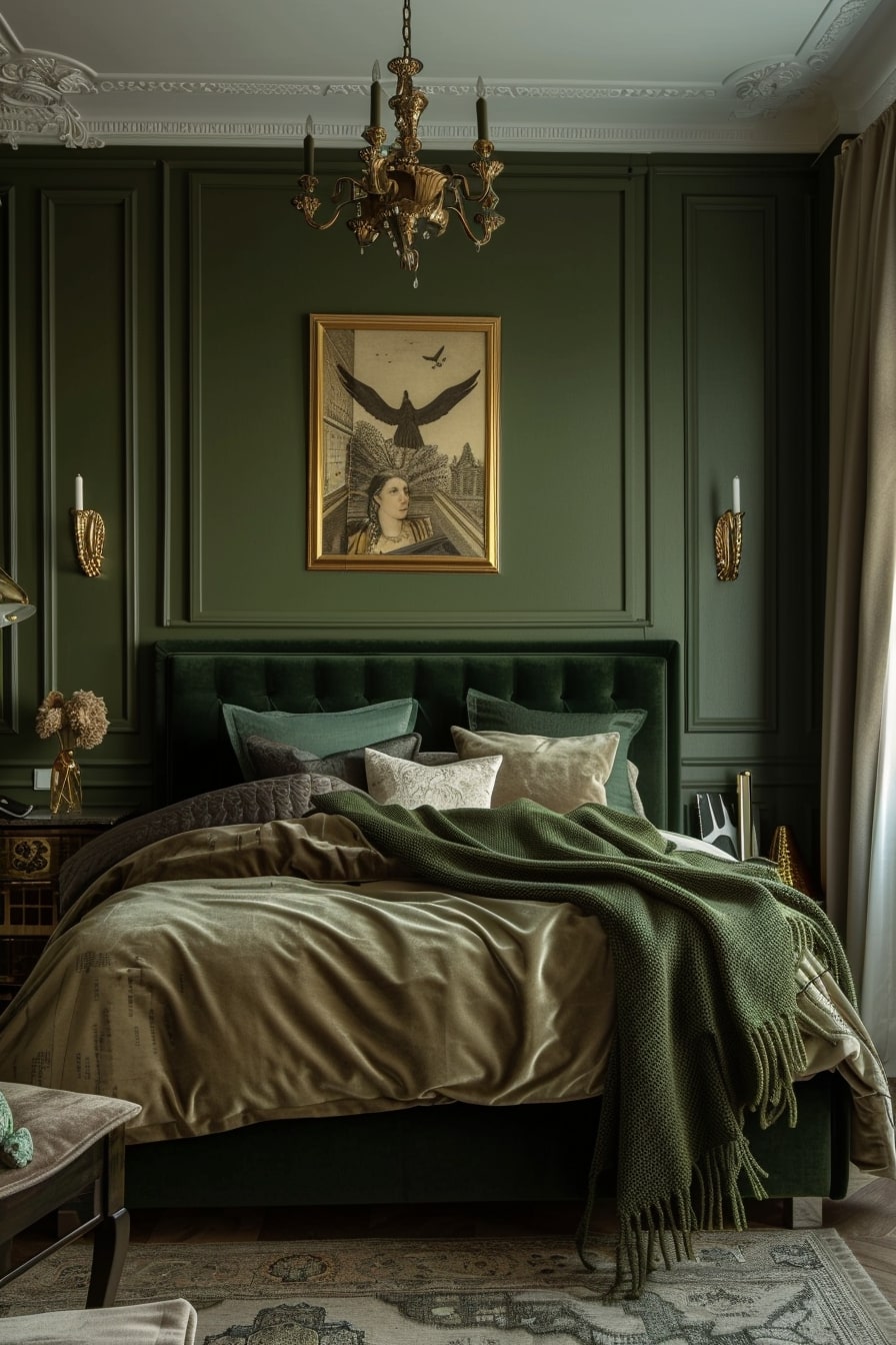 15 Olive Green Bedroom Interior Ideas You Have To See! - My Decor Inspo