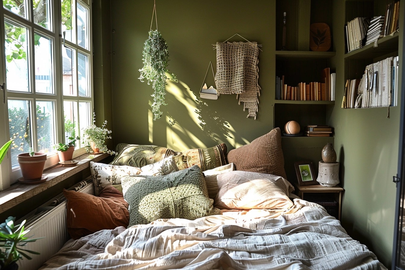 15 Olive Green Bedroom Interior Ideas You Have To See! - My Decor Inspo