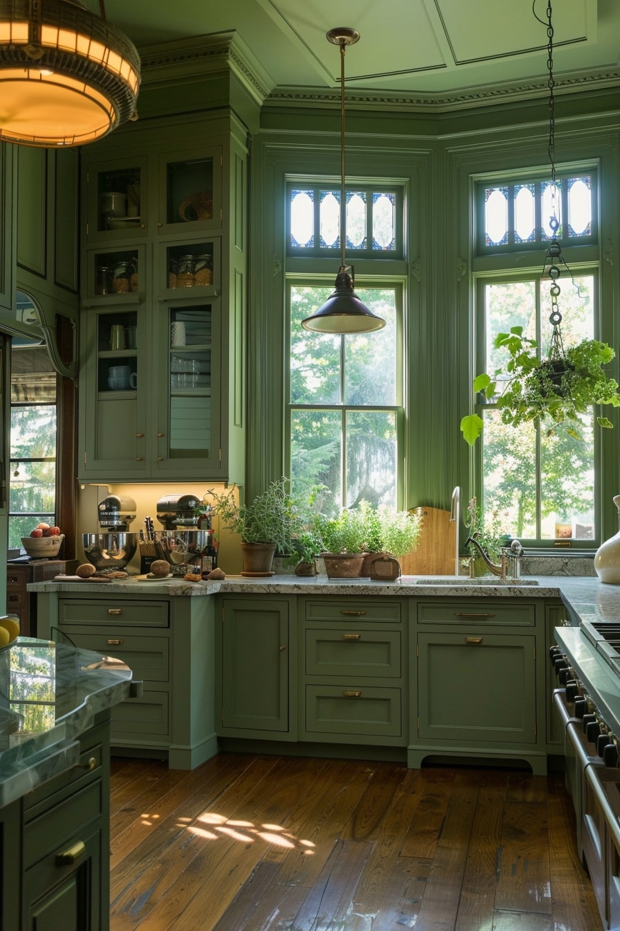 20 Olive Green Kitchen Ideas For Your Next Makeover! - My Decor Inspo