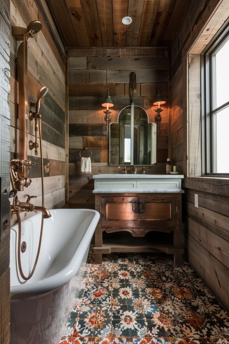 12 Rustic Farmhouse Bathroom Ideas: Embrace Country Charm - My Decor Inspo