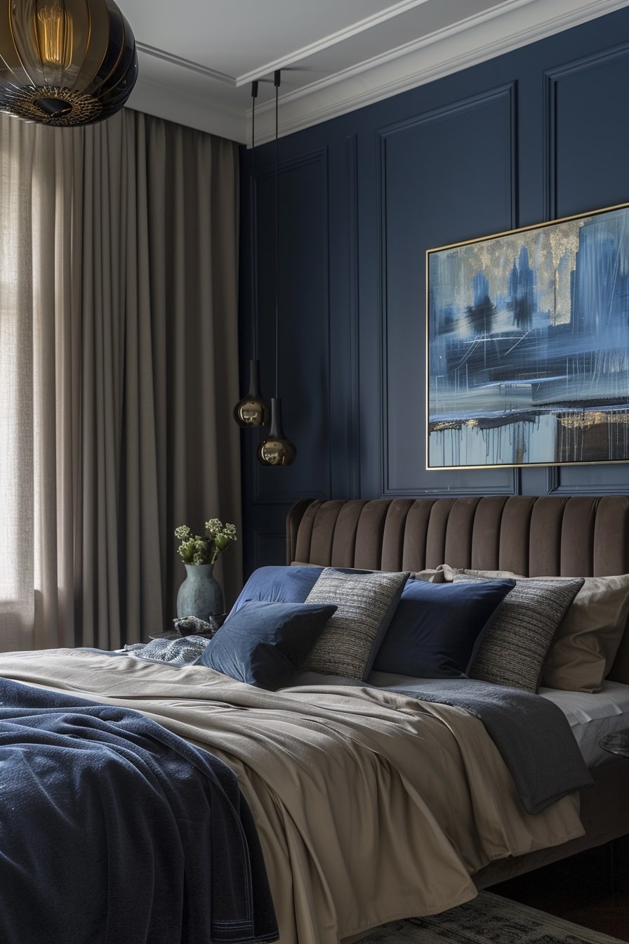 14 Black And Blue Bedrooms For A Modern Look! - My Decor Inspo