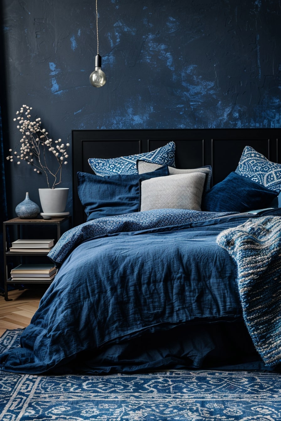 14 Black and Blue Bedrooms for a Modern Look! - My Decor Inspo